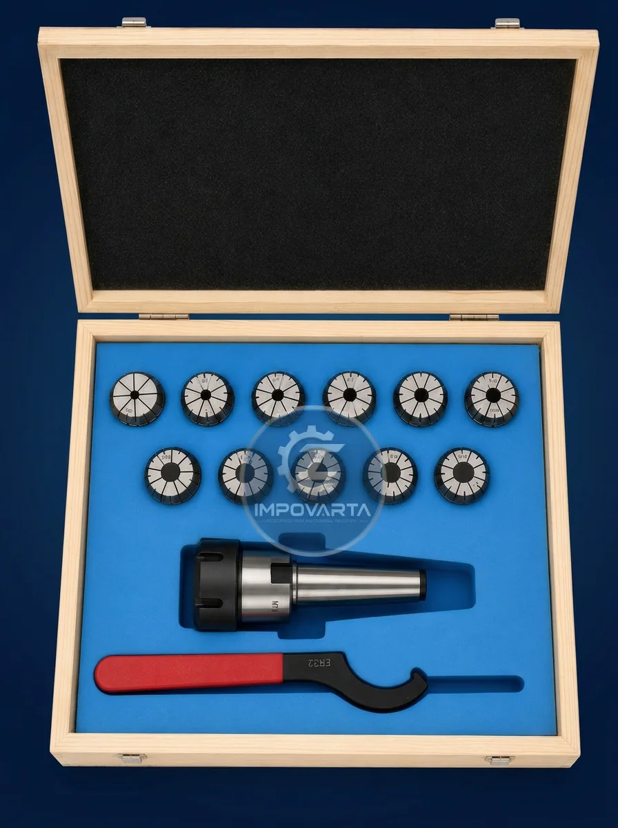 Portapinzas MT3 ER32 con 11 Boquillas — ER40-SET23, accesorio para maquinaria industrial CNC